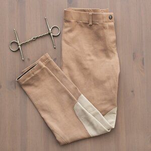 Tan Elation Pull-On Equestrian Breeches - Women's Size 32 (Regular Length)